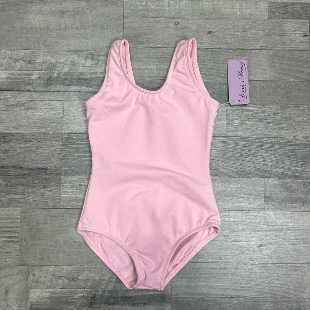 Basic Moves Toddler Girls Pink Leotard 4/5